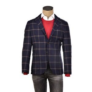 Sartorio Windowpane Virgin-Wool Sport Jacket